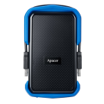 External HDD 1.0TB Apacer AC631 Military-Grade Shockproof Black-Blue AP1TBAC631U-1 (2.5" USB3.1)