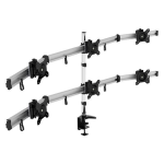 Arm for 6 monitors 15"-24" VM-MP260C Black Desk Clamp Max.5kg.