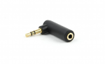 Audio Adapter Cablexpert A-3.5M-3.5FL 3-pin M to 3-pin F angled 90 