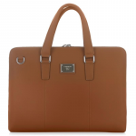15.6" Continent Laptop Bag CL-105 Brown Natural Leather