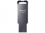 64GB USB Flash Drive Apacer AH360 Black-Nickel AP64GAH360A-1 USB3.1