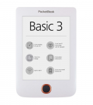 PocketBook Basic 3 614/2 White (6” Eink 8Gb MicroSD Anti-glare 1300mAh)