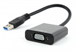 Adapter USB3.0  to VGA 0.15m Gembird AB-U3M-VGAF-01 USB3.0 display adapter USB3.0 to VGA