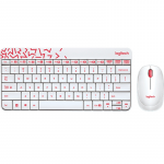 Keyboard & Mouse Logitech Wireless Desktop MK240 White USB