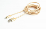 Cable micro USB to USB 1.8m Gembird CCB-mUSB2B-AMBM-6-G Blister Gold