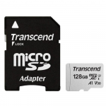 128GB microSDXC Transcend Class 10 TS128GUSD300S (R/W:95/45MB/s SD adapter)