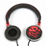 Headphones Freestyle ScullStyle FH0033  Red-Black with Microphone