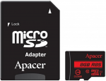 8GB MicroSD Apacer AP8GMCSH10U5-R Class 10 UHS-I SD adapter (R/W:85/20MB/s)
