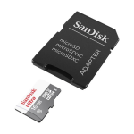 16GB MicroSDHC SanDisk SDSQUNS-016G-GN3MN UHS-I Class 10 533X SD adapter