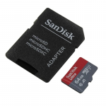 64GB MicroSDHC SanDisk SDSQUAR-064G-GN6TA UHS-I Class 10 653X SD adapter