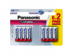 Battery Panasonic EVERYDAY Power Alkaline AA LR6REE/8B2F 1.5V 8-Blisterpack