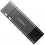 64GB USB Flash Drive Samsung Duo Plus MUF-64DB/APC Silver Plastic Case (R:200MB/s USB3.1 Type-C)