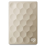 External HDD 1.0TB Seagate Backup Plus Ultra Slim Portable STEH1000201 Gold (2.5" USB3.0)