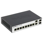 Switch D-Link DGS-1100-10/ME (8-port Gigabit L2 2xSFP)