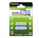 Rechargeable Panasonic AA BK-3HGAE/2BE 2700mAh Blister*2