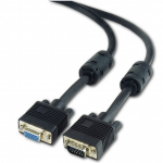 Cable VGA 1.8m Cablexpert Premium Extension HD15M/HD15F Black w/2*ferrite core CC-PPVGAX-6B