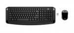 Keyboard & Mouse HP 300 Wireless Black