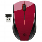 Mouse HP X3000 Wireless USB Red