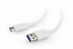 Cable Type-C to USB 1.8m Cablexpert CCP-USB3-AMCM-6-W AM/CM USB3.0 White