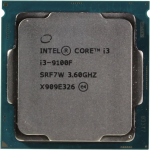Intel Core i3-9100F (S1151 3.6-4.2GHz 6MB w/o Graphics 65W) Tray