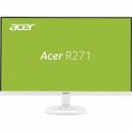 27.0" ACER R271W ZeroFrame White R271WMID (IPS LED FullHD 1920x1080 4ms 250cd 100M:1 D-Sub DVI HDMI Speakers)