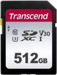 512GB SDXC Card Transcend Class 10 UHS-I U3 TS512GSDC300S (R/W:95/45MB/s)