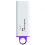 64GB USB Flash Drive Kingston DataTraveler G4 DTIG4/64GB White/Violet (R/W: 70/12MB/s USB3.0)