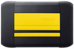 External HDD 1.0TB Apacer AC633 Military-Grade Shockproof Black-Yellow AP1TBAC633Y-1 (2.5" USB3.1)