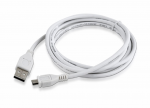 Cable micro USB to USB 1.8m Gembird CCP-mUSB2-AMBM-6-W White