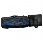 Gaming Keyboard & Mouse & Mouse Pad Qumo Aftershock USB