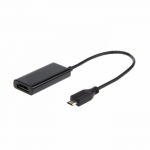 Adapter micro USB to HDMI 0.15m Gembird A-MHL-002L Black