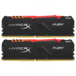 DDR4 16GB (Kit of 2x8GB) Kingston HyperX FURY Black Dynamic RGB HX430C15FB3AK2/16 (3000MHz PC4-24000 CL15 1.2V)