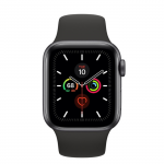 Apple Watch Series 5 40mm MWV82 Space Grey with Black Sport Band GPS Black