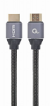 Cable HDMI to HDMI 1.0m Cablexpert Premium series 4K UHD CCBP-HDMI-1M male-male Gray