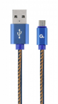 Cable micro USB to USB 1.0m Cablexpert CC-USB2J-AMmBM-1M-BL USB2.0 Blue