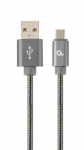 Cable micro USB to USB 1.0m Cablexpert CC-USB2S-AMmBM-1M-BG USB2.0 Gray