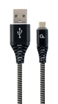 Cable micro USB to USB 2.0m Cablexpert CC-USB2B-AMmBM-2M-BW USB2.0 Black-White