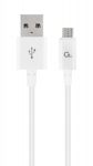 Cable micro USB to USB 2.0m Cablexpert CC-USB2P-AMmBM-2M-W USB2.0 White