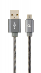 Cable micro USB to USB 2.0m Cablexpert CC-USB2S-AMmBM-2M-BG USB2.0 Gray