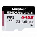 64GB microSDXC Kingston SDCE/64GB High Endurance (Class 10 A1 UHS-I with SD adapter 600x Up to: 95MB/s)