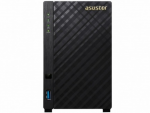 NAS Server ASUSTOR AS3102T v2 2-bay (Intel Celeron Braswell Dual-Core 1.6-2.48GHz 2GB DDR3L 2.5"/3.5"SATA x2 Gigabit LAN x2 AES-NI encryption IR Receiver Surveillance)
