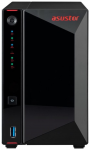 NAS Server ASUSTOR AS5202T 2-bay (Intel Celeron J4005 Dual-Core 2-2.7GHz 2GB DDR4 2.5"/3.5" SATA x2 Gigabit LAN x2 AES-NI)