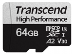64GB microSDXC Transcend TS64GUSD330S Class 10 UHS-I SD adapter (U3) (R/W:100/60MB/s)
