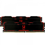 DDR4 16GB (Kit of 2x8GB) GOODRAM IRDM X Black IR-X3000D464L17S/16GDC (3000MHz PC4-24000 CL17 1.35V)