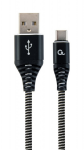Cable Type-C to USB 1.0m Cablexpert CC-USB2B-AMCM-1M-BW AM/CM Black-White