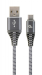Cable Type-C to USB 1.0m Cablexpert CC-USB2B-AMCM-1M-BW2 AM/CM Silver-White