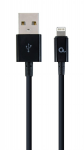 Cable Lightning to USB 1.0m Cablexpert CC-USB2P-AMLM-1M Black