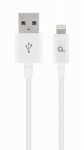 Cable Lightning to USB 1.0m Cablexpert CC-USB2P-AMLM-1M-W White
