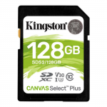 128GB SDXC Kingston SDS2/128GB Canvas Select Plus (Class 10 UHS-I U3 V30 400x 100MB/s)