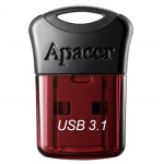 64GB USB Flash Drive Apacer AH157 Super-Mini Black-Red AP64GAH157R-1 USB3.1